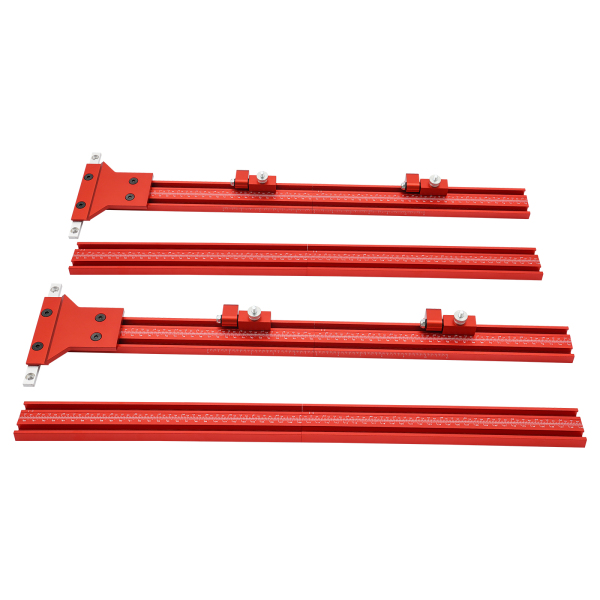 Rail de guidage de positionnement pour scie à rail, quatre bandes de 11,8*1,8 pouces, avec une portée maximale de 54,9 pouces Rail de guidage de positionnement pour scie à rail, quatre bandes de 11,8*1,8 pouces, avec une portée maximale de 54,9 pouces
