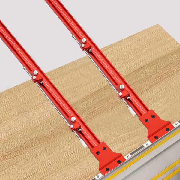 Rail de guidage de positionnement pour scie à rail, quatre bandes de 11,8*1,8 pouces, avec une portée maximale de 54,9 pouces Rail de guidage de positionnement pour scie à rail, quatre bandes de 11,8*1,8 pouces, avec une portée maximale de 54,9 pouces