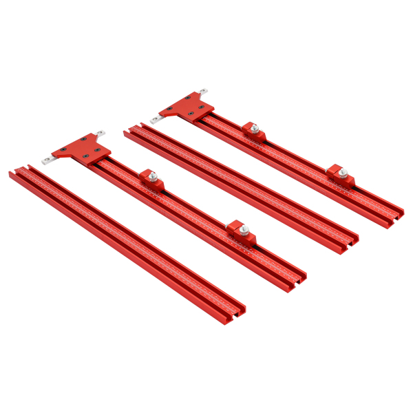 Rail de guidage de positionnement pour scie à rail, quatre bandes de 11,8*1,8 pouces, avec une portée maximale de 54,9 pouces Rail de guidage de positionnement pour scie à rail, quatre bandes de 11,8*1,8 pouces, avec une portée maximale de 54,9 pouces