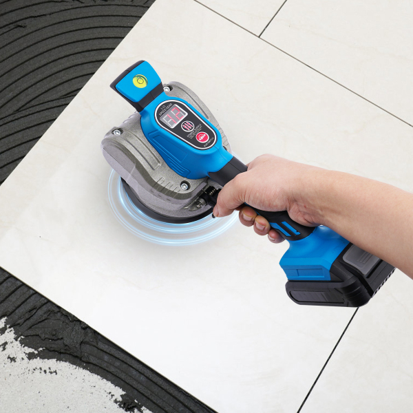 Machine de nivellement de carreaux bleus à affichage numérique 21v, largement utilisée dans les maisons, hôtels, restaurants, clubs, industries de décoration