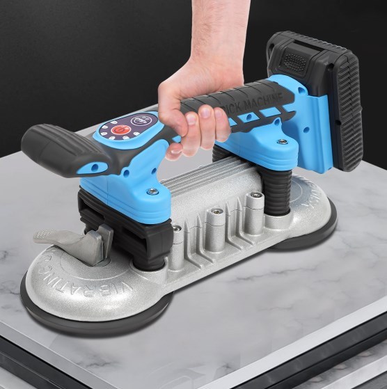 Vibromasseur pour carrelage 50-200 Hz/s à 6 vitesses, avec ventouses de 12 cm, vibrateur manuel pour carrelage Vibromasseur pour carrelage 50-200 Hz/s à 6 vitesses, avec ventouses de 12 cm, vibrateur manuel pour carrelage