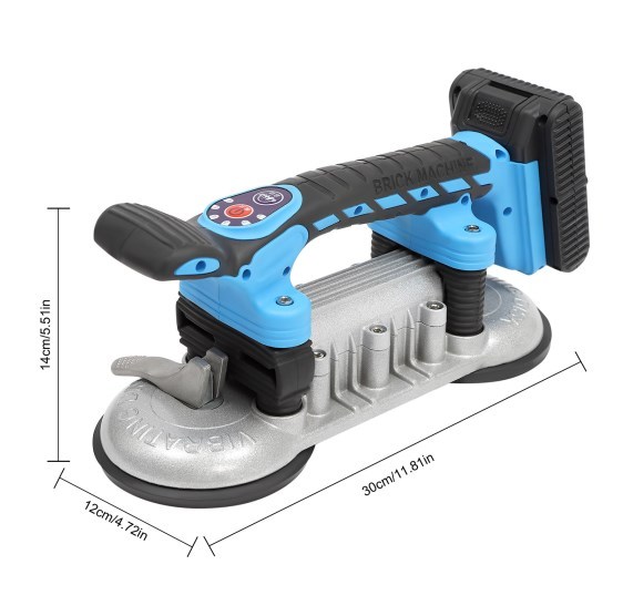 Vibromasseur pour carrelage 50-200 Hz/s à 6 vitesses, avec ventouses de 12 cm, vibrateur manuel pour carrelage Vibromasseur pour carrelage 50-200 Hz/s à 6 vitesses, avec ventouses de 12 cm, vibrateur manuel pour carrelage