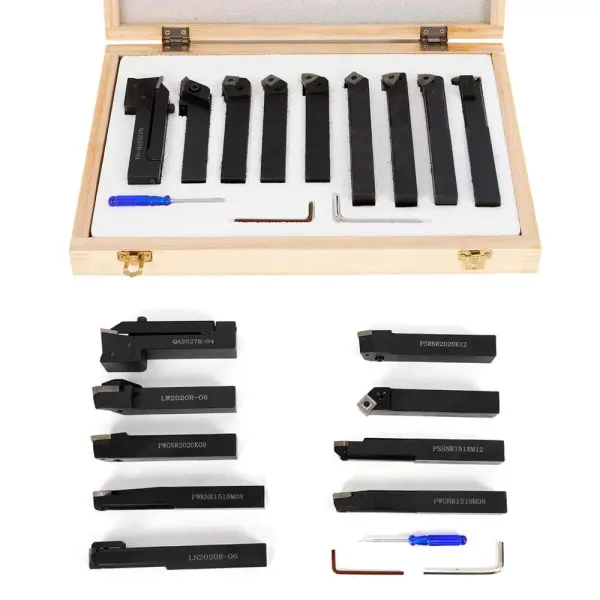 Jeu de 9 outils de coupe en carbure de tungstène