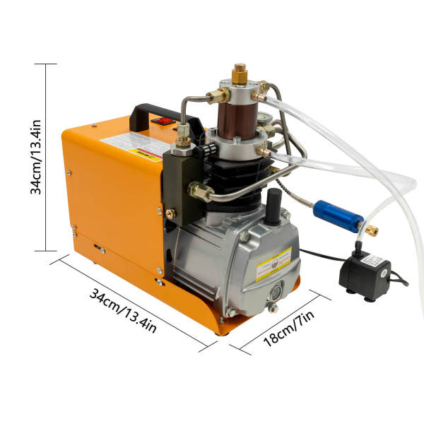 300 Mpa Pompe électrique à haute pression gonflable PCP Compresseur manuel Compresseur 2800 tr/min