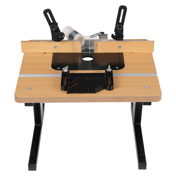 3,485 / 5,000 Table de toupie pour le travail du bois Table de toupie en MDF 16,93 x 15,75 pouces Utilisée dans la coupe du bois Traitement
