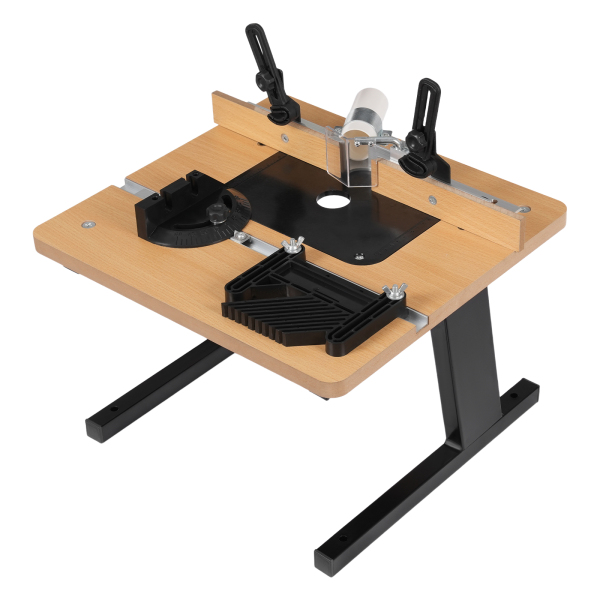 3,485 / 5,000 Table de toupie pour le travail du bois Table de toupie en MDF 16,93 x 15,75 pouces Utilisée dans la coupe du bois Traitement