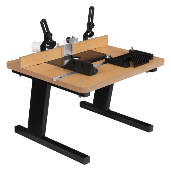 3,485 / 5,000 Table de toupie pour le travail du bois Table de toupie en MDF 16,93 x 15,75 pouces Utilisée dans la coupe du bois Traitement