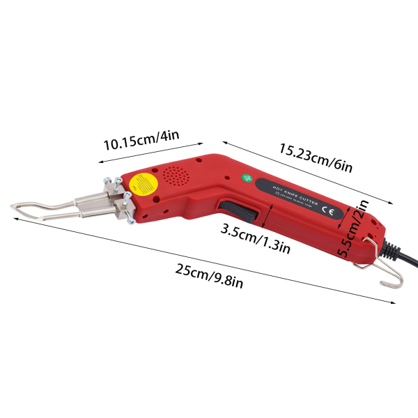 Coupe-corde en tissu 100 W, coupe-chaleur électrique professionnel avec puissance réglable, 220-240 V/100 W