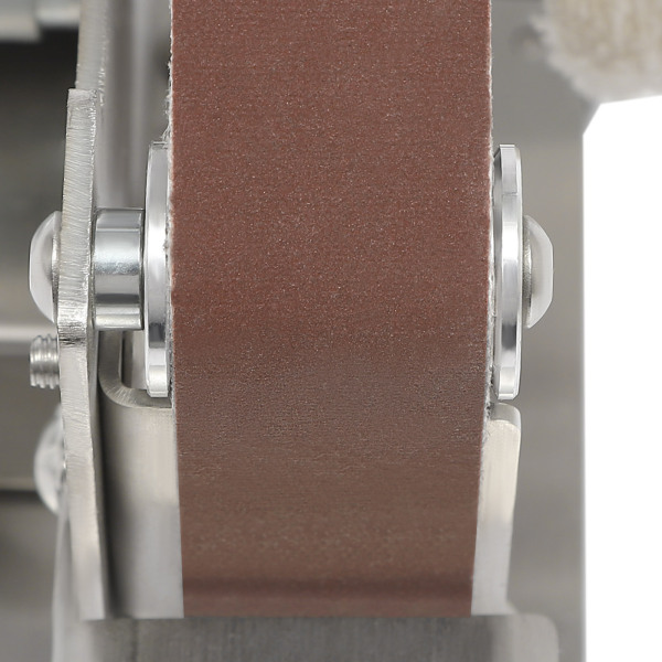 CNCEST Mini ponceuse à bande avec 10 bandes abrasives 150 W Max 10 000 tr/min Machine à polir DIY Meuleuse Alimentation réglable à 7 vitesses Clé 3 pièces