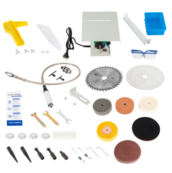 Scie de table multifonctionnelle 750 W ponceuse d'établi portable