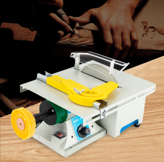 Scie de table multifonctionnelle 750 W ponceuse d'établi portable