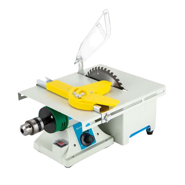 Scie de table multifonctionnelle 750 W ponceuse d'établi portable et précise  Mini scie de table électrique pour jade, métal et bois