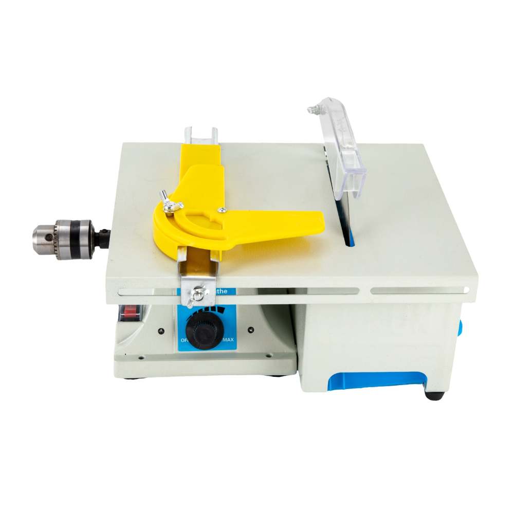 Scie de table multifonctionnelle 750 W ponceuse d'établi portable et précise  Mini scie de table électrique pour jade, métal et bois