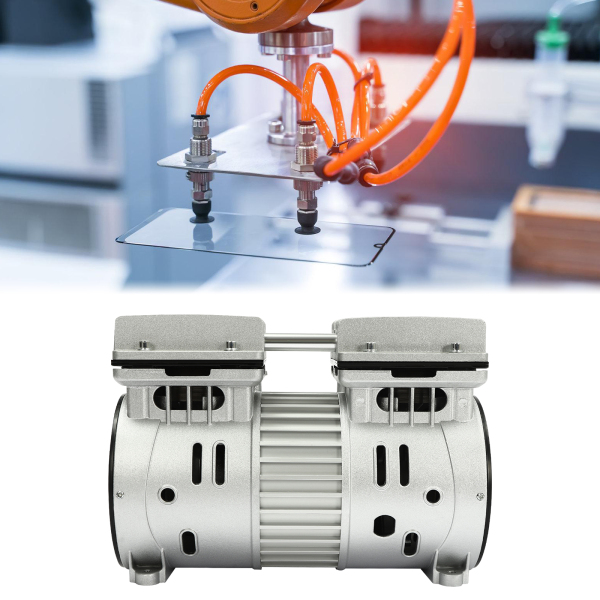 Tête d'air de pompe à air silencieuse sans huile, petit moteur de tête de pompe à air adapté aux expériences d'étanchéité aux gaz, aspiration chirurgicale sous vide, transformation des aliments Tête d'air de pompe à air silencieuse sans huile, petit moteur de tête de pompe à air adapté aux expériences d'étanchéité aux gaz, aspiration chirurgicale sous vide, transformation des aliments