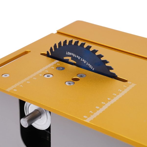 Mini scie à table 300W 9000 professionnel scie circulaire à table vitesse de rotation sculpture forage w/plaque de protection
