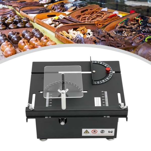 Scie circulaire de table - Profondeur de coupe : 33 mm - Mini scie de table multifonction - Travail du bois - Précision - Scie de bureau