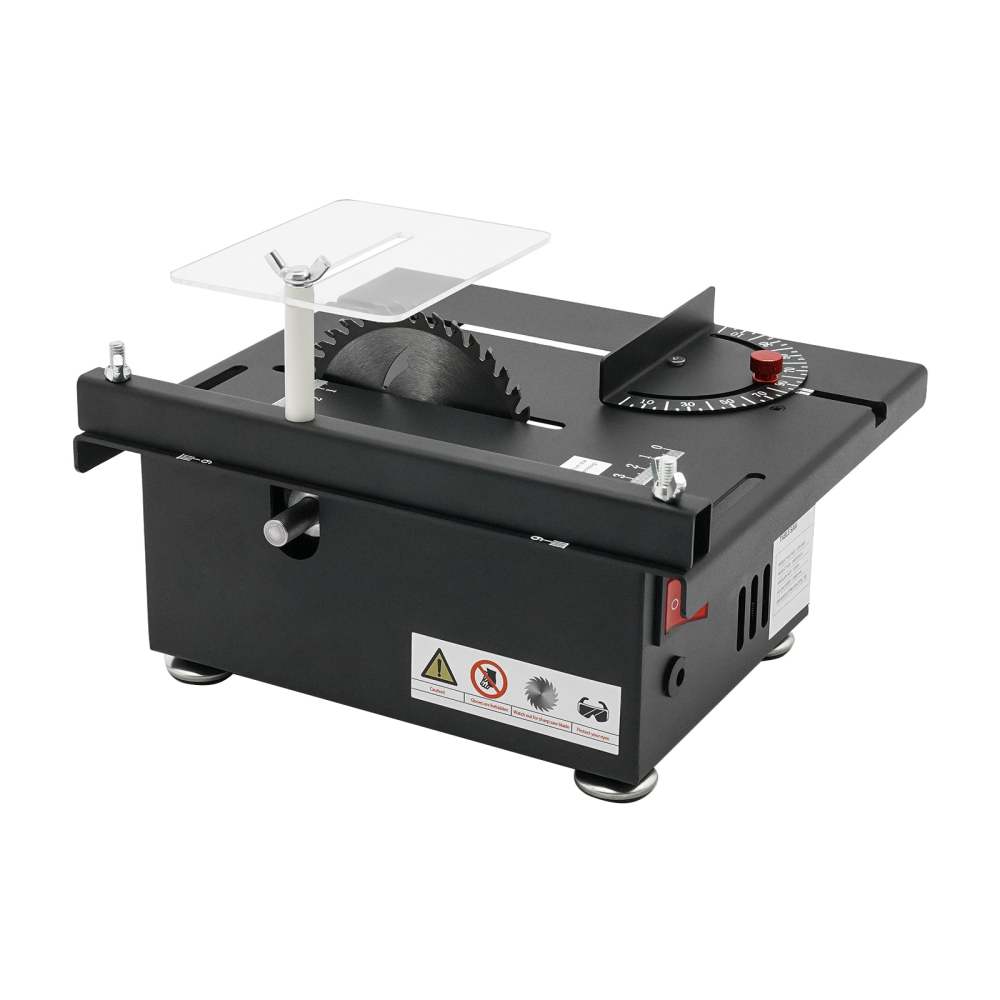 Scie circulaire de table - Profondeur de coupe : 33 mm - Mini scie de table multifonction - Travail du bois - Précision - Scie de bureau