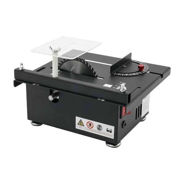 Scie circulaire de table - Profondeur de coupe : 33 mm - Mini scie de table multifonction - Travail du bois - Précision - Scie de bureau