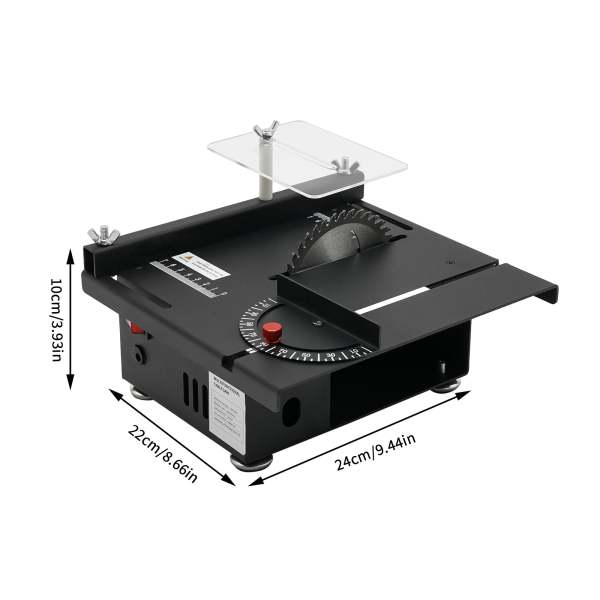 Scie circulaire de table - Profondeur de coupe : 33 mm - Mini scie de table multifonction - Travail du bois - Précision - Scie de bureau
