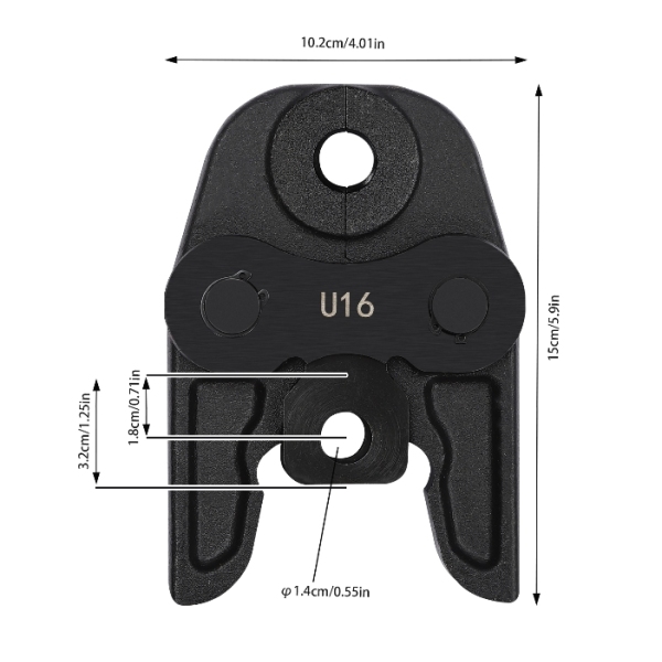 Moule de collier de serrage U16, en acier Cr40, résistant à l'usure Moule de collier de serrage U16, en acier Cr40, résistant à l'usure