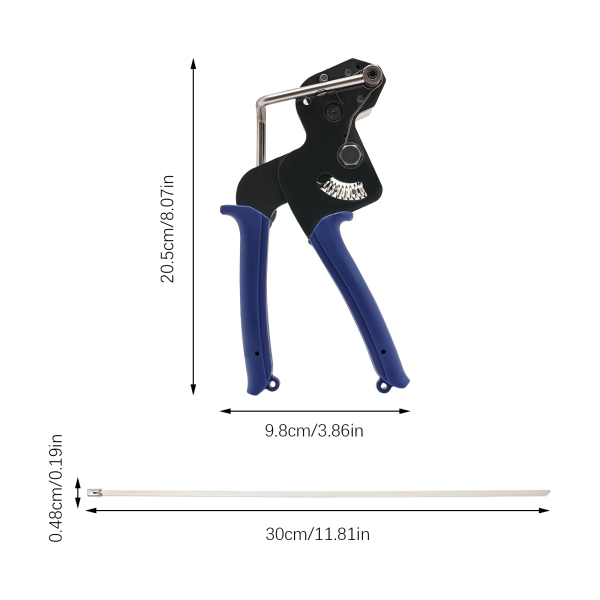 Pistolet serre-câble en métal, pistolet serre-câble en acier inoxydable et outil de serrage de câble en métal