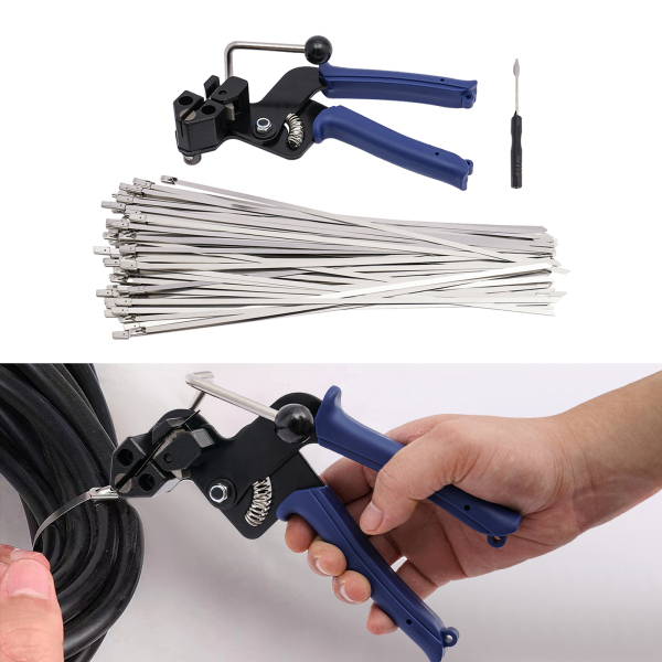 Pistolet serre-câble en métal, pistolet serre-câble en acier inoxydable et outil de serrage de câble en métal