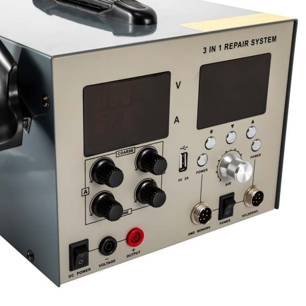 Station de soudage et de dessoudage standard 9305D, 850 W, avec température précise variable (212 °F ~ 896 °F), affichage ºC/°F Station de soudage et de dessoudage standard 9305D, 850 W, avec température précise variable (212 °F ~ 896 °F), affichage ºC/°F