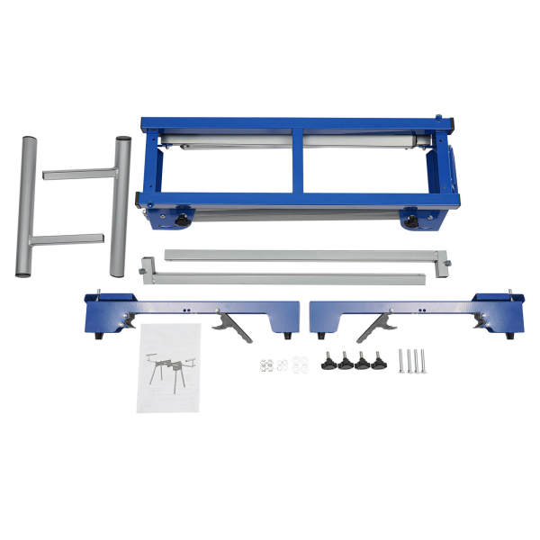 Table de travail pour scie à tronçonner, table de scie, table de machine sous châssis, conception réglable et pliable Table de travail pour scie à tronçonner, table de scie, table de machine sous châssis, conception réglable et pliable
