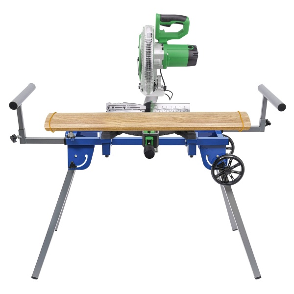 Table de travail pour scie à tronçonner, table de scie pliable, table de machine sous châssis, pour les tronçonneuses de 7 à 14 pouces, les scies à onglet, les ponceuses à bande, les raboteuses et autres outils d'établi