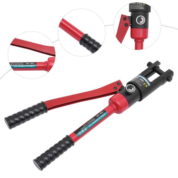 Pince à sertir hydraulique 12T - Pince à sertir portable - 16-300 mm² - Plage de sertissage -Pince à sertir hydraulique Pince à sertir hydraulique 12T - Pince à sertir portable - 16-300 mm² - Plage de sertissage -Pince à sertir hydraulique