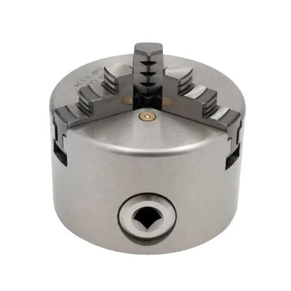 Mandrin de perçage à centrage automatique, 3 mâchoires de diamètre 80mm, revêtement à trois mâchoires rotatif de haute précision