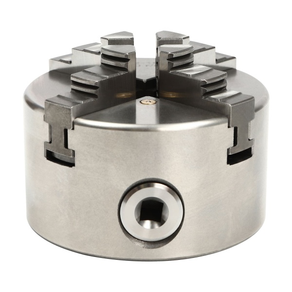 Mandrin de serrage professionnel à 4 mors - Diamètre : 100 mm - Mandrin à 4 mors - Pour tour
