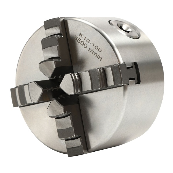 Mandrin de serrage professionnel à 4 mors - Diamètre : 100 mm - Mandrin à 4 mors - Pour tour