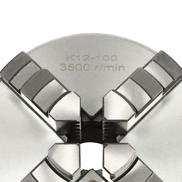 Mandrin de serrage professionnel à 4 mors - Diamètre : 100 mm - Mandrin à 4 mors - Pour tour Mandrin de serrage professionnel à 4 mors - Diamètre : 100 mm - Mandrin à 4 mors - Pour tour