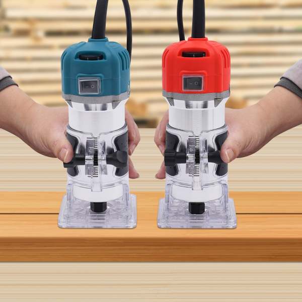 Défonceuse compacte, outil compact de fraisage manuel du bois, 6 vitesses variables Trimmers pour bois Défonceuse compacte, outil compact de fraisage manuel du bois, 6 vitesses variables Trimmers pour bois