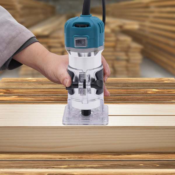 Défonceuse compacte, outil compact de fraisage manuel du bois, 6 vitesses variables Trimmers pour bois Défonceuse compacte, outil compact de fraisage manuel du bois, 6 vitesses variables Trimmers pour bois