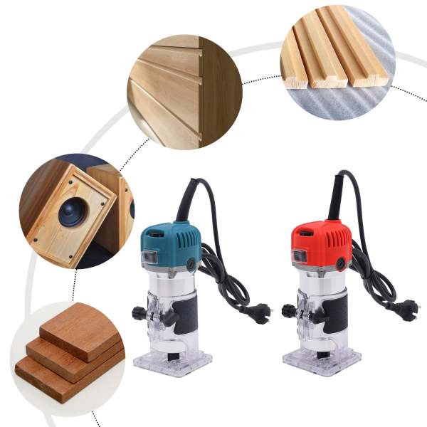 Défonceuse compacte, outil compact de fraisage manuel du bois, 6 vitesses variables Trimmers pour bois