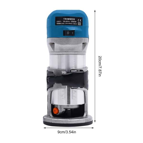 Kit de défonceuse compacte,défonceuse à vitesse variable à 6 vitesses