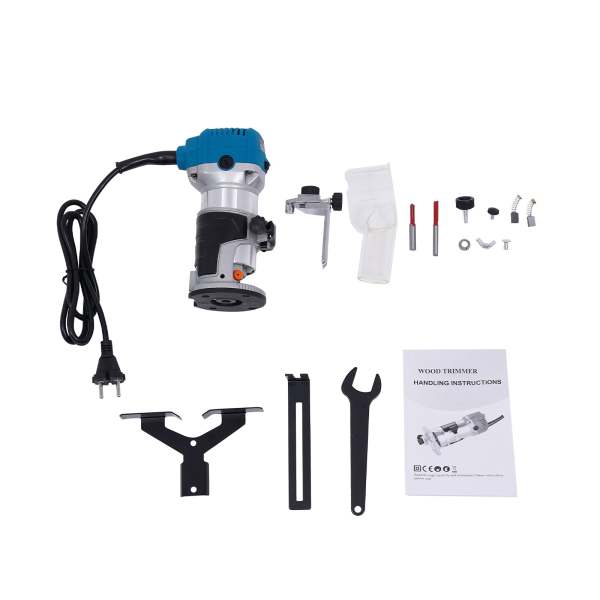 Kit de défonceuse compacte,défonceuse à vitesse variable à 6 vitesses