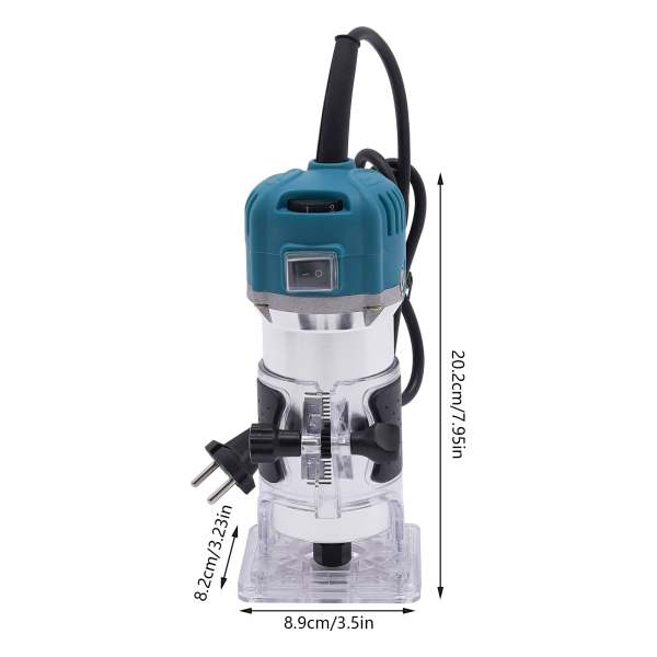 Compact Router, Compact Wood Hand Router Tool, 6 Speed Variable Wood Trimmer