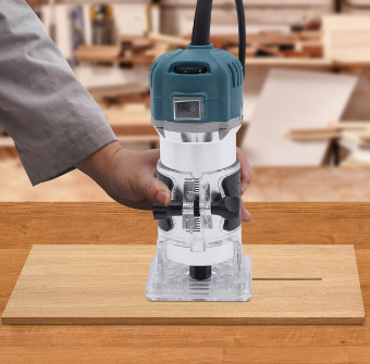Compact Router, Compact Wood Hand Router Tool, 6 Speed Variable Wood Trimmer
