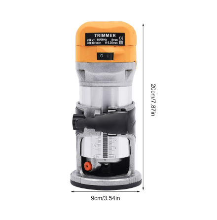 Kit routeur compact, outil trimmer-router, 6 vitesses variables trimmer bois
