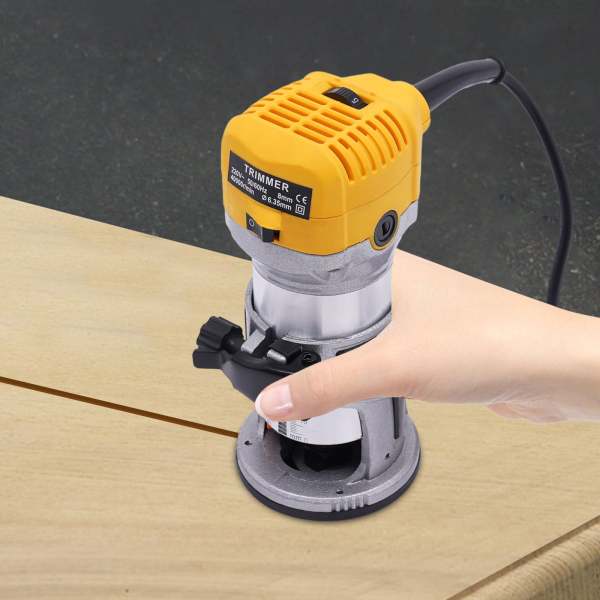 Kit routeur compact, outil trimmer-router, 6 vitesses variables trimmer bois