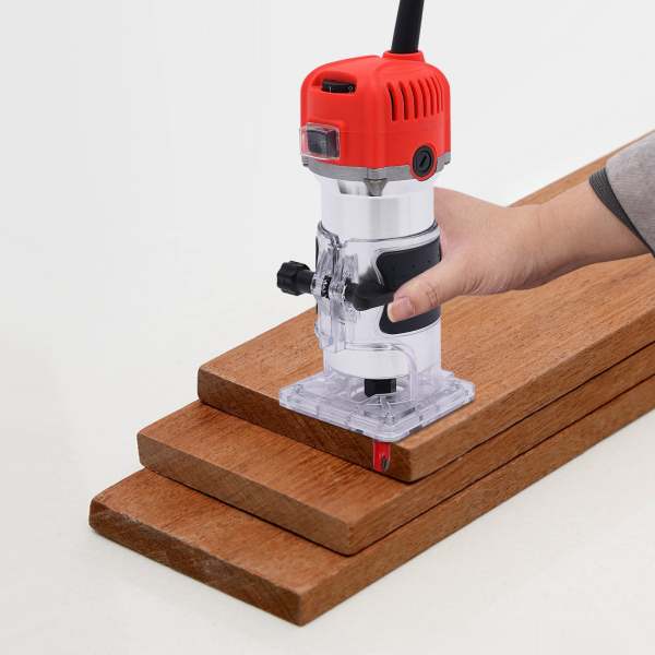 Défonceuse compacte, outil compact de fraisage manuel du bois, 6 vitesses variables Trimmers pour bois Défonceuse compacte, outil compact de fraisage manuel du bois, 6 vitesses variables Trimmers pour bois