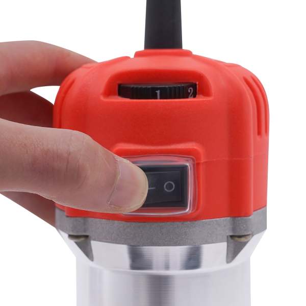 Défonceuse compacte, outil compact de fraisage manuel du bois, 6 vitesses variables Trimmers pour bois Défonceuse compacte, outil compact de fraisage manuel du bois, 6 vitesses variables Trimmers pour bois