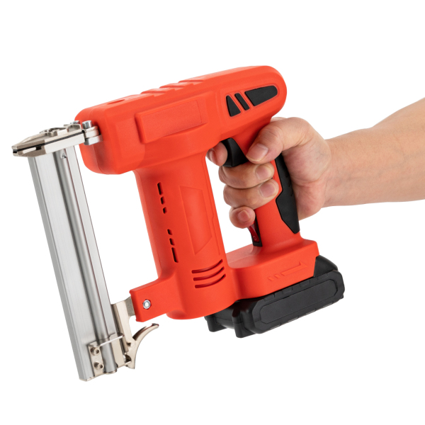 Agrafeuse 2 en 1, agrafeuse électrique avec batterie et chargeur, agrafeuse alimentée par batterie, rouge Agrafeuse 2 en 1, agrafeuse électrique avec batterie et chargeur, agrafeuse alimentée par batterie, rouge