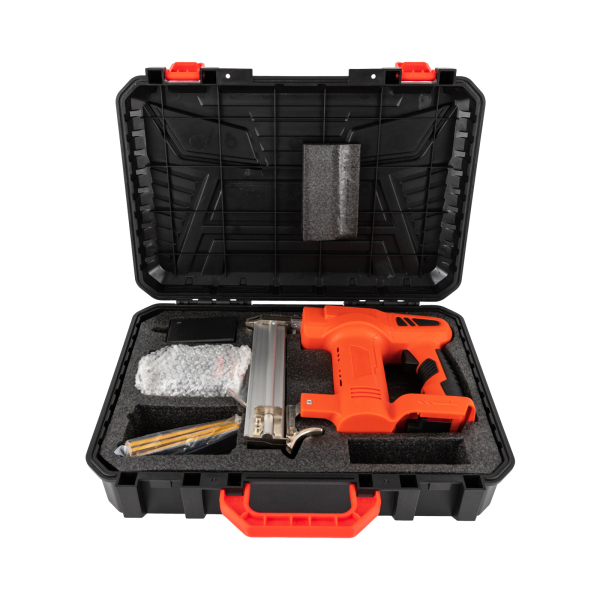 Agrafeuse 2 en 1, agrafeuse électrique avec batterie et chargeur, agrafeuse alimentée par batterie, rouge