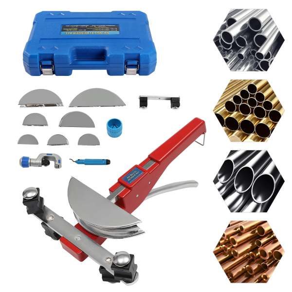 CT-999F Cintreuse manuelle avec 7 pièces de flexion pour tubes en cuivre Rouge CT-999F Cintreuse manuelle avec 7 pièces de flexion pour tubes en cuivre Rouge