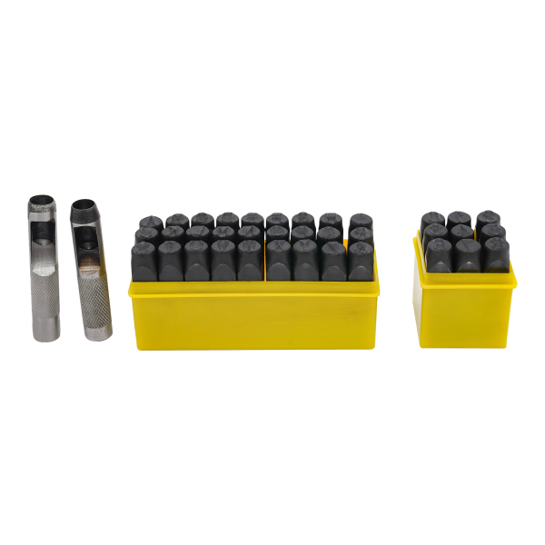 Jeu de 36 poinçons manuels pour l'estampage des métaux, outil de perforation de lettres en acier, outil de perforation de lettres en acier