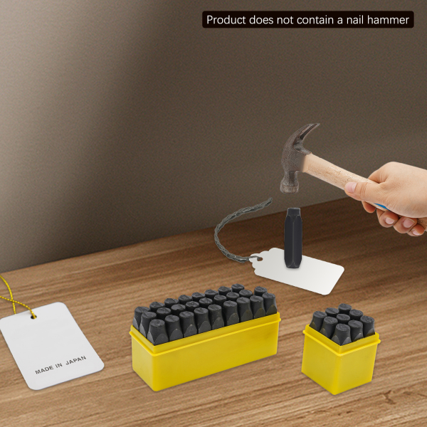 Jeu de 36 poinçons manuels pour l'estampage des métaux, outil de perforation de lettres en acier, outil de perforation de lettres en acier